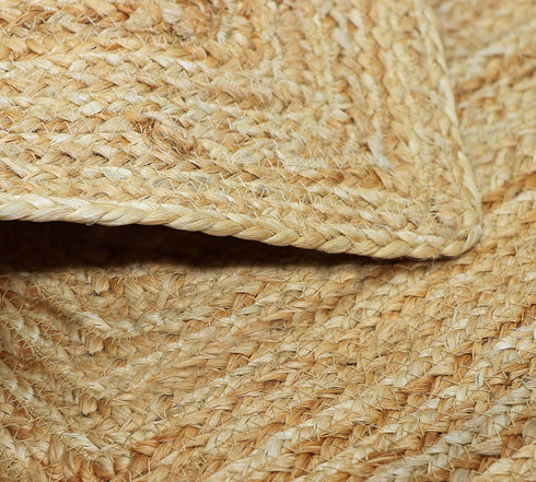 COTTON CRAFT Jute Area Rug - 100% Braided Jute, Neutral Reversible, Small 22x34 Rug for Kitchen, Living Room, Bedroom