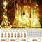 SmilingTown 12 Packs 20 LEDs Wine Bottle Lights with Cork - Silver