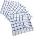 KAF Home Pantry 100% Cotton Checkered Grid Dish Cloths, Set of 6, 12 x 12 Inches, Absorbent and Machine Washable
