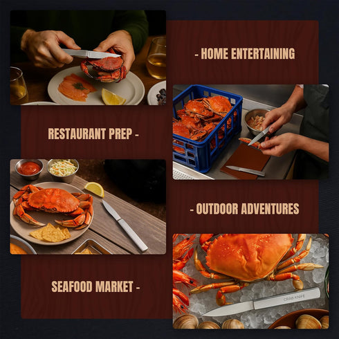 UJ Ramelson Crab Meat Shell Claw Cracker and Picker Knife, Seafood Tools and Eating Utensils, Shellfish Opener