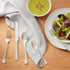 Amazon Basics 20-Piece Stainless Steel Flatware Set with Square Edge, Service for 4