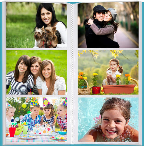Pioneer Photo Albums CF-3 144-Pocket Poly Cover Space Saver Photo Album, Blue