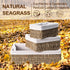 FairyHaus Natural Small Seagrass Storage Baskets with Liner, Hand-woven Nesting Wicker Baskets Set for Shelves (3 Pack)