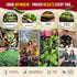 14 Pack 5,180+ Organo Republic Herbs & Veggies Salsa Mix Seeds Variety - Non GMO Heirloom Herb, Tomato & Chili Pepper