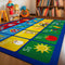 Rugshop Kids Alphabet Educational Learning High Traffic Living Room,Bedroom,Kitchen, Home Office Non