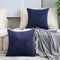 Home Brilliant Striped Corduroy Decorative Pillow Covers 18x18 Throw Pillows for Couch