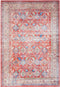 Nourison Fulton Medallion Red Area Rug 2' x 3', Easy Cleaning, Non-Shedding, for Bedroom, Living Room, Dining Room,