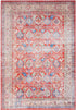 Nourison Fulton Medallion Red Area Rug 2' x 3', Easy Cleaning, Non-Shedding, for Bedroom, Living Room, Dining Room,