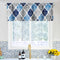 Beauoop Lattice Blackout Window Valance Curtain Panels - Thermal Insulated Drapes for Kitchen Cafe Living Room