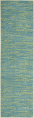 2'2" 7'6" (8' Nourison Home Nourison Essentials Blue Green x Area Rug - Easy Clean, Non Shedding, Bed Room, Living