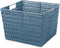 Rattique Storage Tote in Blue by Whitmor