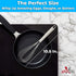 Chef Grade Non Scratch 10" Flat Bottom Whisk - Best Stainless Steel Roux Whisk for Cooking and Whisking Spatula Tool