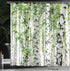 Ambesonne Woodland Shower Curtain, Birch Trees in The Forest, 69" W x 70" L, Cloth Fabric Bathroom Decor