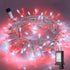 Hopolon 33FT 100 Led String Lights Indoor Outdoor,Red and White Christmas Lights