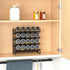20 386 Set Countertop, 20 9.8" 10.8H, SpaceAid Spice Rack Organizer with Spice Jars, Spice Labels, Chalk Marker