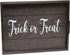 Elegant Designs Trick or Treat Decorative Wood Serving Tray - 15.50" x 12" Black Wash with Handles