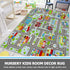 Decor,6.6'x5' Capslpad Sky Blue Car Road Kid Rug Carpet Playmat for Playoom Traffic Road Kids Play Mat for Toddler Non