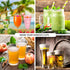 Lasiyanor Cup Markers for Drinks, 24Pcs Silicone Drink Marker Bands for Bar Party Martinis Cocktail Champagne Glasses
