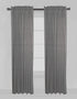 Bacati Playful Fox Curtain Panels, Multiple Prints with Arrows on Grey Background