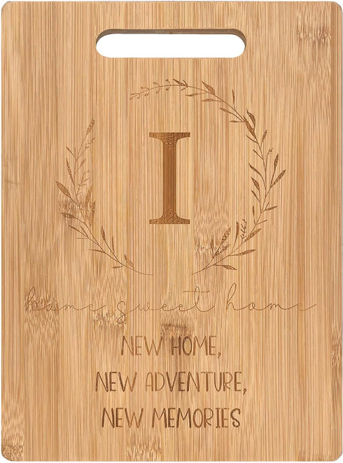 Bamboo Carved Cutting Board Gift for Home Kitchen, Perfect for Housewarming and Wedding Gifts