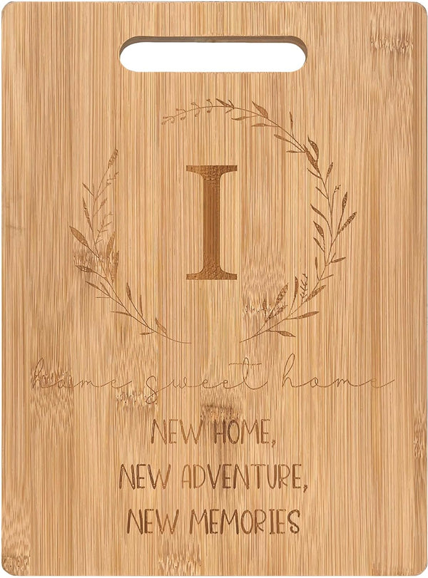 Bamboo Carved Cutting Board Gift for Home Kitchen, Perfect for Housewarming and Wedding Gifts
