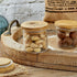 24 Set Gueevin Pieces Yogurt Jar Lids Bulk Bamboo Wooden Lids Compatible with Oui Yogurt Jars Round Reusable