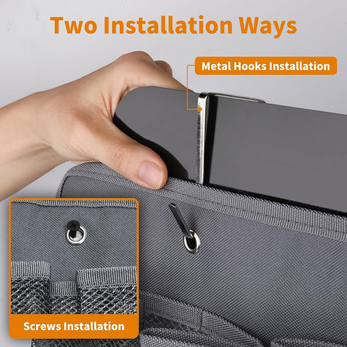 6 RVZONE RV Shoe Pockets Large Pockets Heavy Hanging Bedside Storage Organizer with Sturdy Hooks Storage Pockets Hangs