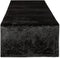 DII Velvet Collection Table Runner, 14x108, Black