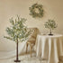 6FT 96 Hairui Lighted Artificial Olive Garland LED Fairy Lights Battery Operated, Faux Vine Lights with Timer