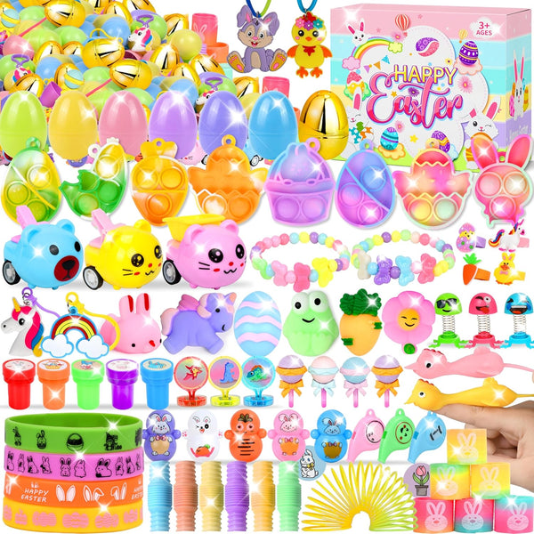 Lavwix 330 Pack Easter Egg Fillers Set, Basket Stuffers with toys Easter Party