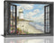 Lighthouse Nautical Wall Art - Coastal Beach Canvas Prints for Home Decor 16"x12"