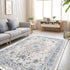 BESTSWEETIE 2x3 Entryway Rug 2 x 3 Area Rugs Washable Rugs Non-Slip Small Kitchen Rugs for Entryway Door Mat Indoor Entrance,Vintage Boho, Beige Blue