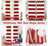 Grommet 4th DriftAway Red Striped Room Darkening Curtains Patriotic Horizontal Stripe Classic Drapes for Bedroom Living