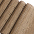 SHACOS Round Table Placemats Set of 7, Woven Vinyl Wedge Placemats, Heat Resistant, Tan