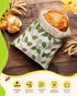 Lyvhoris 2 Pack Beeswax Bread Bag for Homemade Sourdough, Sourdough Bread Bags with Zipper, Cotton Large Airtight Food