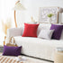 Home Brilliant 12x20 Lumbar Pillow Covers, Dark Red Cushion Covers for Kids Room, 2 Pack, Burgundy Linen