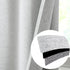 Windows,Grommet 2 52" 54" Jubilantex Light Grey Linen Full Blackout Curtains for Bedroom Burlap Style Light Blocking