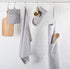 DII Cotton Kitchen Towel Set, Lightweight & Fast-Drying Dish Towels, 20x30, Gray Chambray, 3 Piece