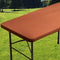 Viiamacki Rectangle Spandex 4 FT Fitted Tablecloth, Elastic Folding Picnic Table Cloth, Stretchy