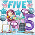 KatchOn Shiny Mermaid 5th Birthday Decorations - Pack of 9, Mermaid Balloons, Banners, Party Decorations