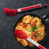2 9-Inch 12-Inch PCS Pasta Tong Spaghetti Tongs, & Heat Resistant Silicone Pasta Tongs Spaghetti Server With Teeth