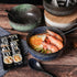 Ceramic Ramen Bowl Set, 38 OZ Japanese Style, Microwave & Dishwasher Safe, Includes Spoon & Chopsticks, Blue