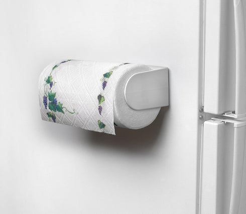 Spectrum Diversified Magnetic Paper Towel Holder, Mounted Dispenser for Kitchen & Garage, Holds Standard & Jumbo Rolls