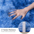 4x5.9 Fluffy Shag Rug for Bedroom, Tie-Dyed Blue Area Rugs for Living Room, Nursery and Kids Room, Soft and Comfy