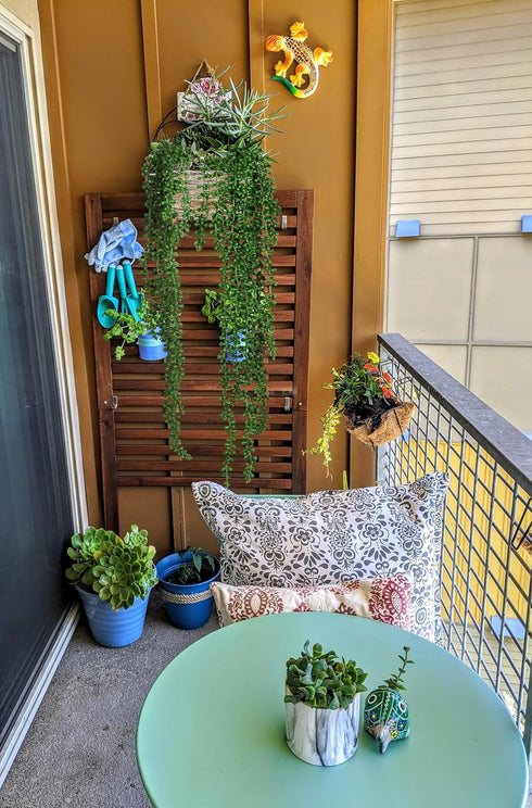 3pcs RECUTMS Artificial Succulents Hanging Plants Fake Hanging Plants String of Pearls Faux Greenery Wall Plant
