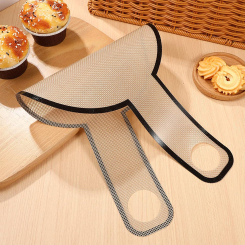 Glass Fiber Baking Mats for Oven, Non-Stick Dough Bread Sling Baking Mat with Long Handles for Transfer