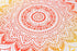 Popular Handicrafts Round Tapestry with Tassel - Hippie Mandala Bohemian Wall Hanging, 70 Inches, Green