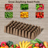 100pcs 50pcs 50pcs Haligo Square Pods for Hydroponics Growing System, Square Grow Sponges with Pods Labels, Supplies
