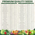 55 Packets Pack 2026 Packed Vegetable Seed | Survival Variety | Season | Individually Vegetables, Herbs and Fruits |