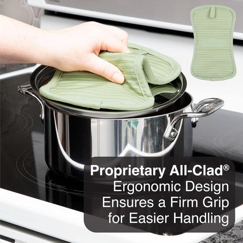 All-Clad Premium Pot Holder & Hot Pad - Heat Resistant to 500 Degrees, 100% Cotton, 10"x6.25"